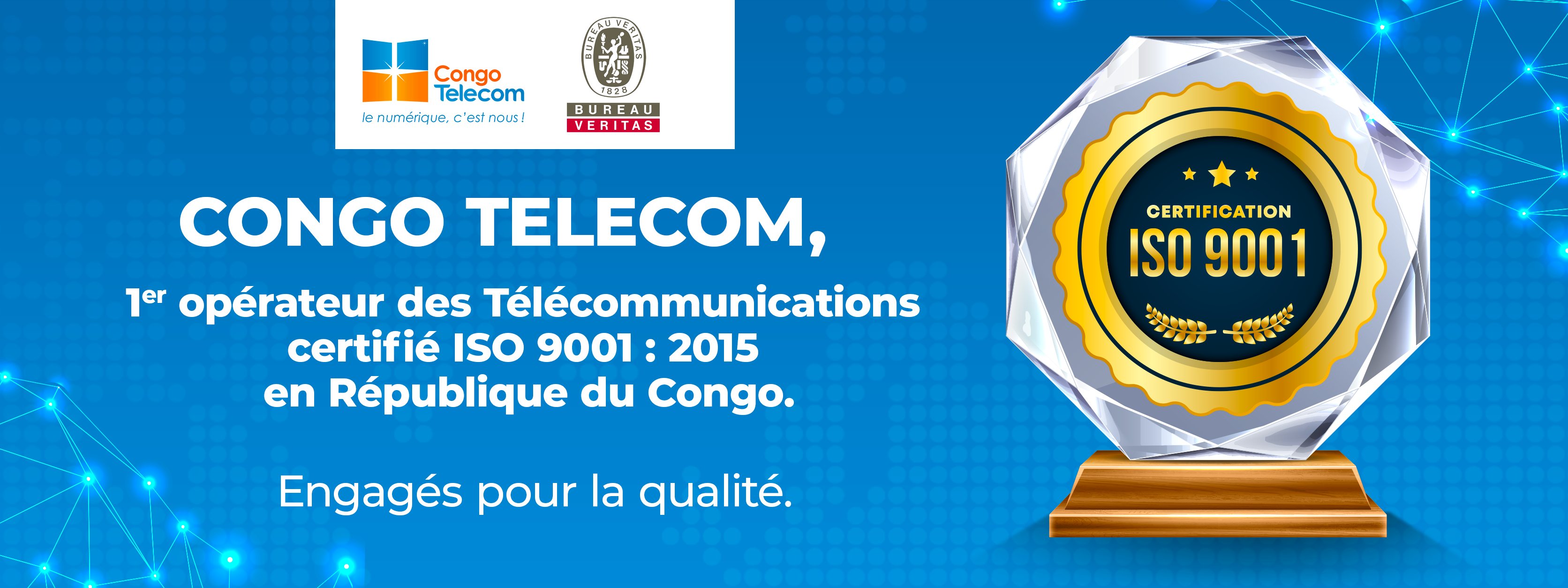 Congo Telecom obtient la certification ISO 9001:2015